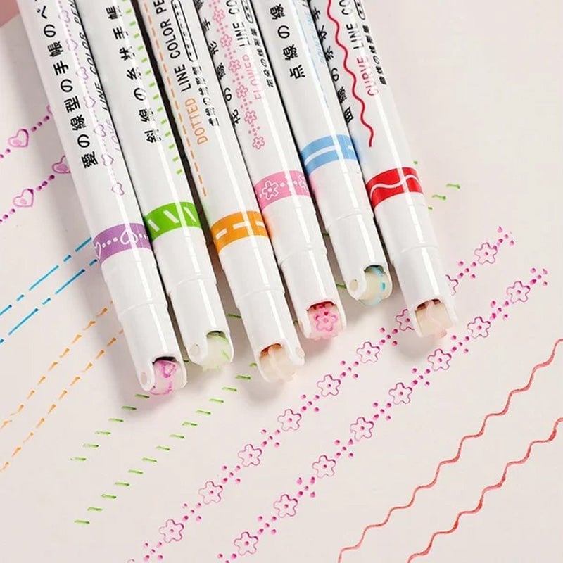 🌈Curve Highlighter Pen-🔥Buy More Save More🔥-EchoDecor