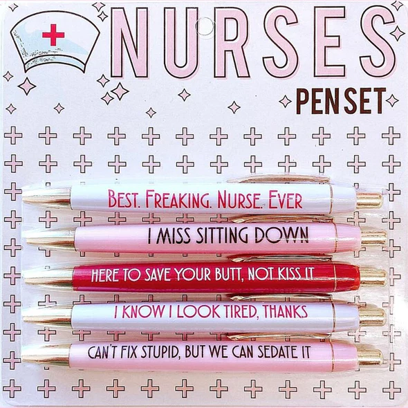 🤣5 Pcs Funny Nurses Pens Set