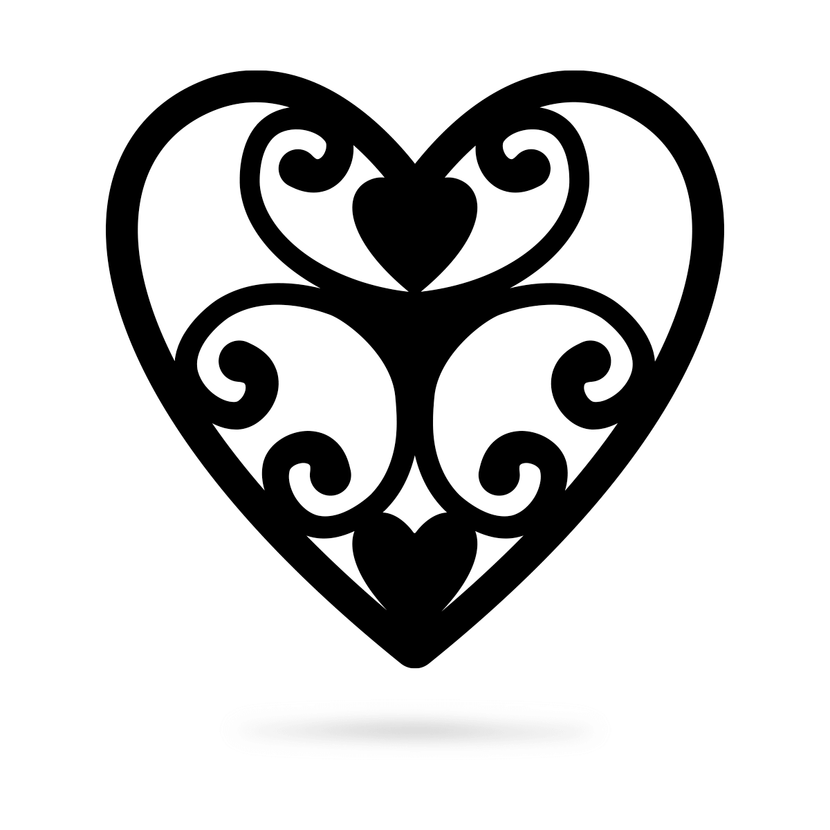 Elegant Heart Wall Art-EchoDecor