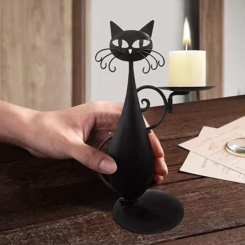 🐱🐱Black Cat Candle Holder-EchoDecor