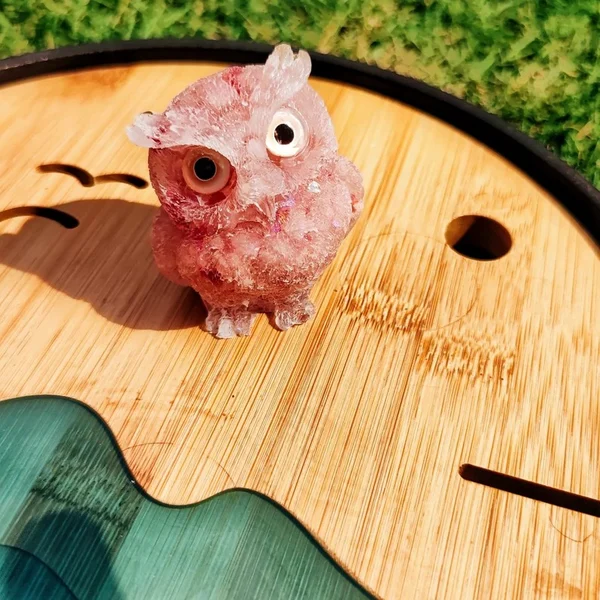 ✨Natural Crystal Gemstone Owl🦉Cute Decoration🥰-EchoDecor