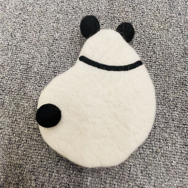 🐱Cute Handmade Wool Felt Animal Kitty Cat Cup Coasters-EchoDecor