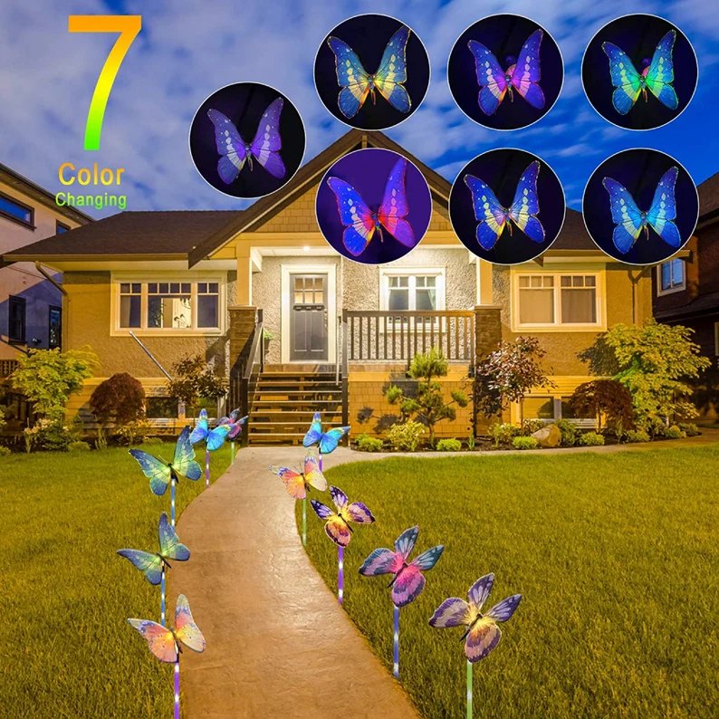 SOLAR GARDEN LIGHTS-butterfly lamp-EchoDecor