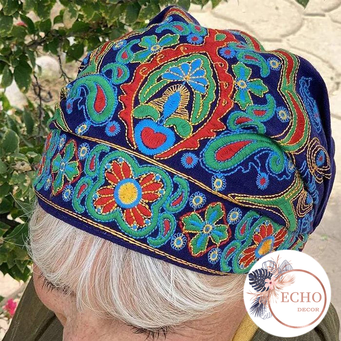 Embroidered Bandana Caps-EchoDecor