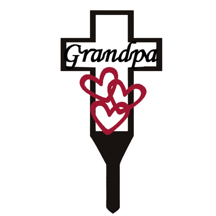 Sale Ends Today 50%OFF - Cemetery Memorial Cross Stake for Parents-EchoDecor