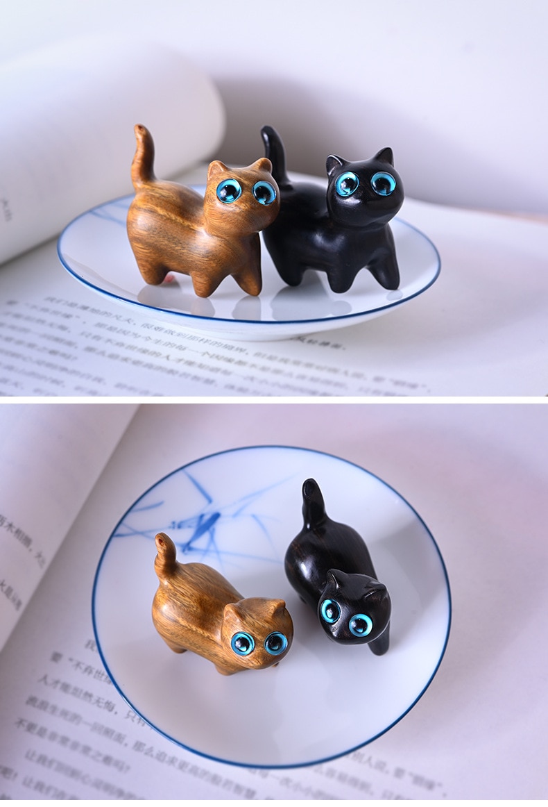 Kawaii Cat Miniature Figurines-EchoDecor
