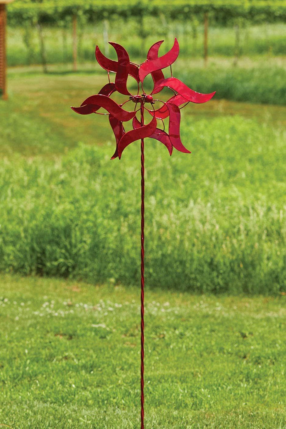 Double Angel Wings Red Wind Spinner-Etcy Decor