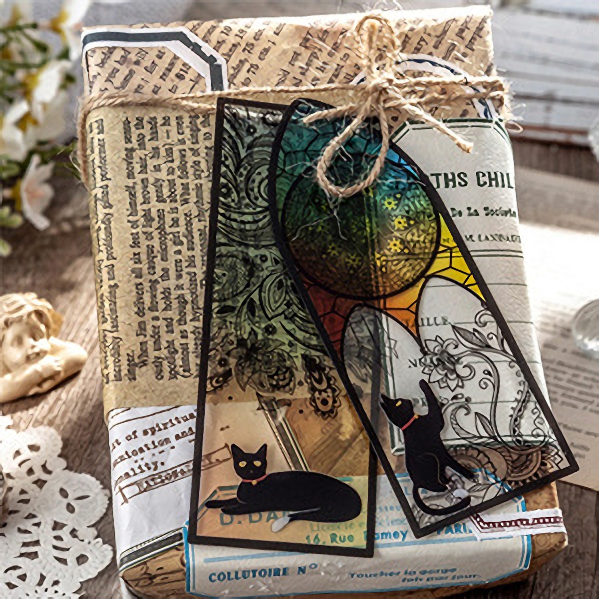 😺Translucent Cat Bookmark-6PCS-EchoDecor