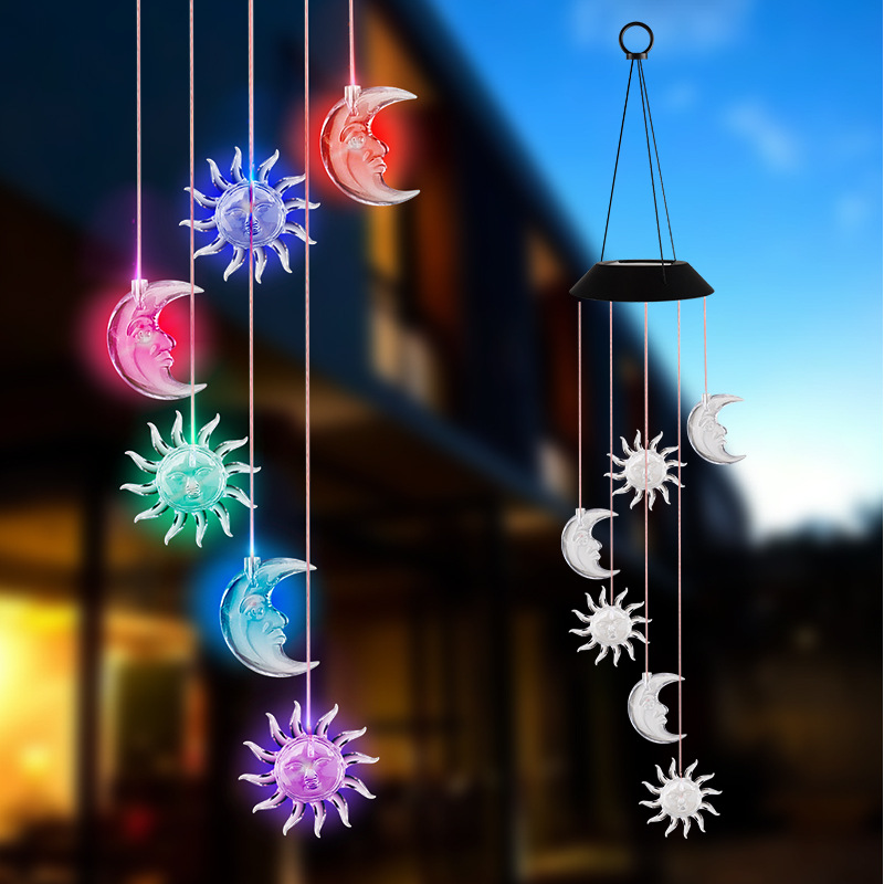 Outdoor solar wind chime lamp-EchoDecor