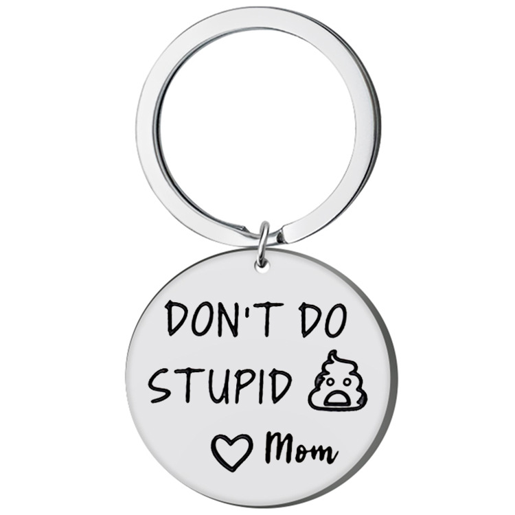 😜Funny Keychain--"Don't Do Stupid Things Personalized"-EchoDecor