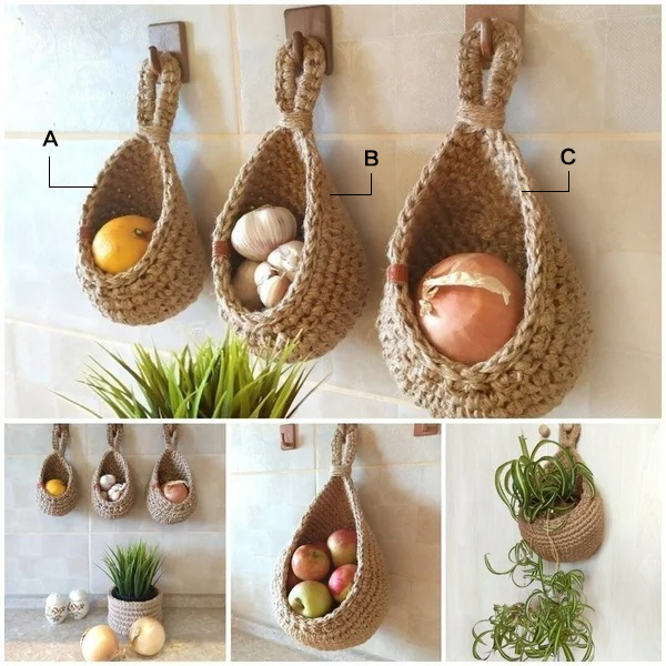 LAST DAY 50% OFF💝Hanging Wall Vegetable Fruit Baskets-EchoDecor