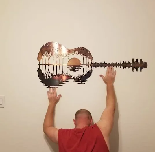✨Guitarist Art🎸MEGRAIDANTM️ Handmade Abstract Guitar Metal🎇-EchoDecor
