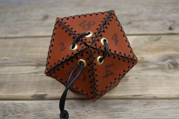 🎲Leather D20 dice bag✨-EchoDecor