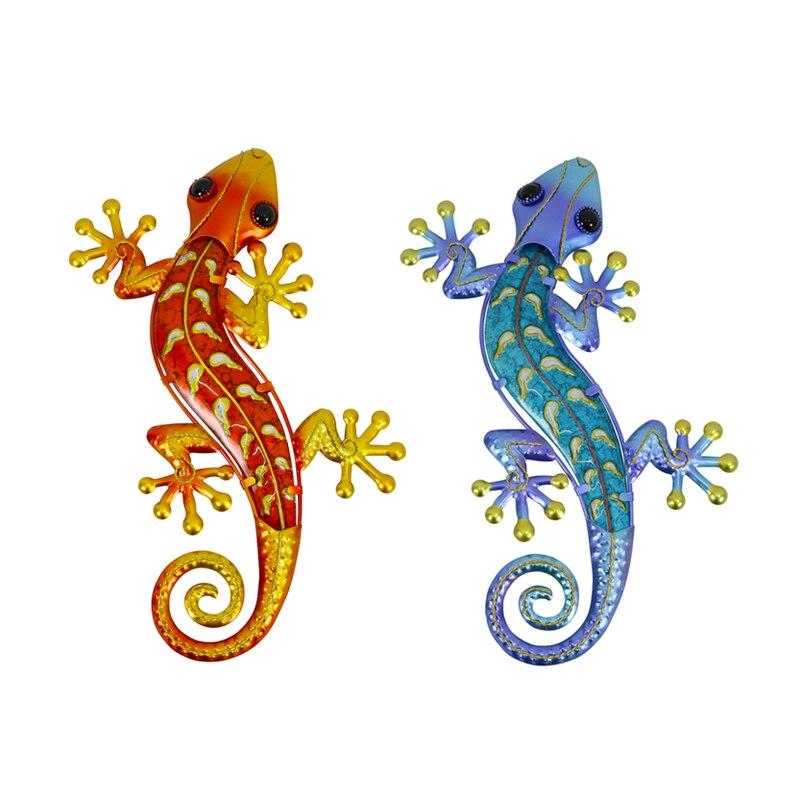 Metal Gecko Wall Art-EchoDecor