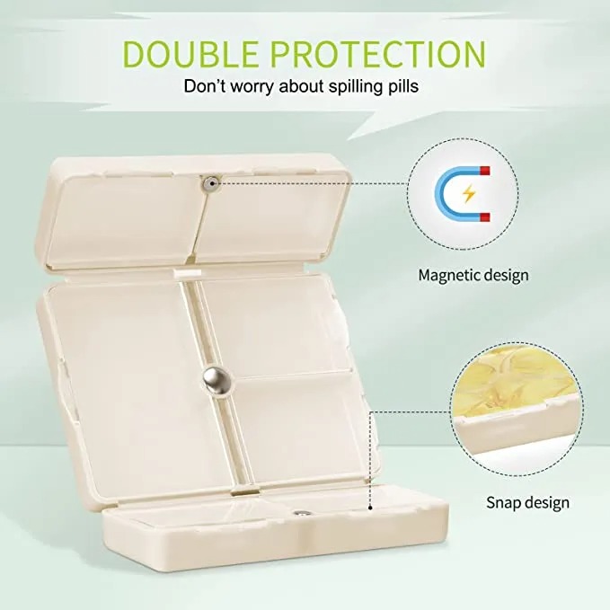 🔥LAST DAY SALE 50%OFF- 7 COMPARTMENTS PORTABLE TRAVEL PILL CASE-EchoDecor