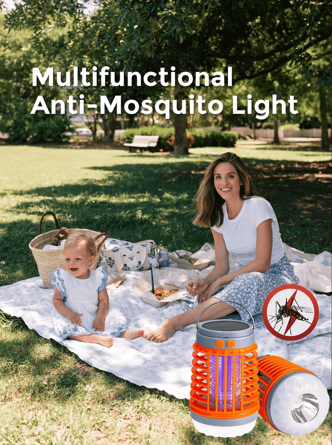 2023 New Upgrade Multifunctional Solar Anti-Mosquito Light-EchoDecor