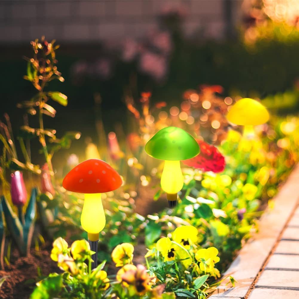 🍄Red Solar Mushroom Lights Garden Outdoor Decor