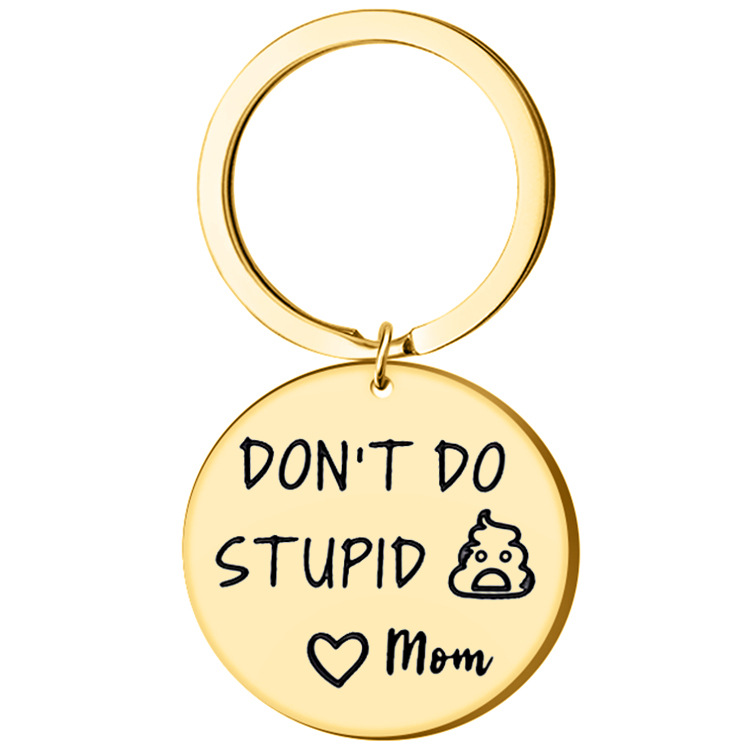 😜Funny Keychain--"Don't Do Stupid Things Personalized"-EchoDecor