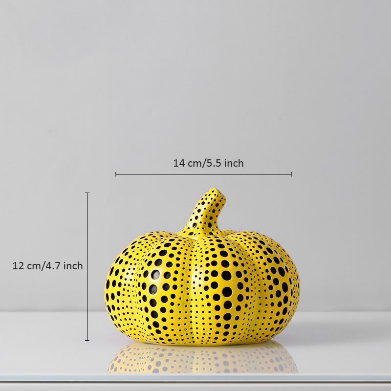 Yayoi Kusama Wave Point Pumpk Abstract Statue Ornaments-EchoDecor