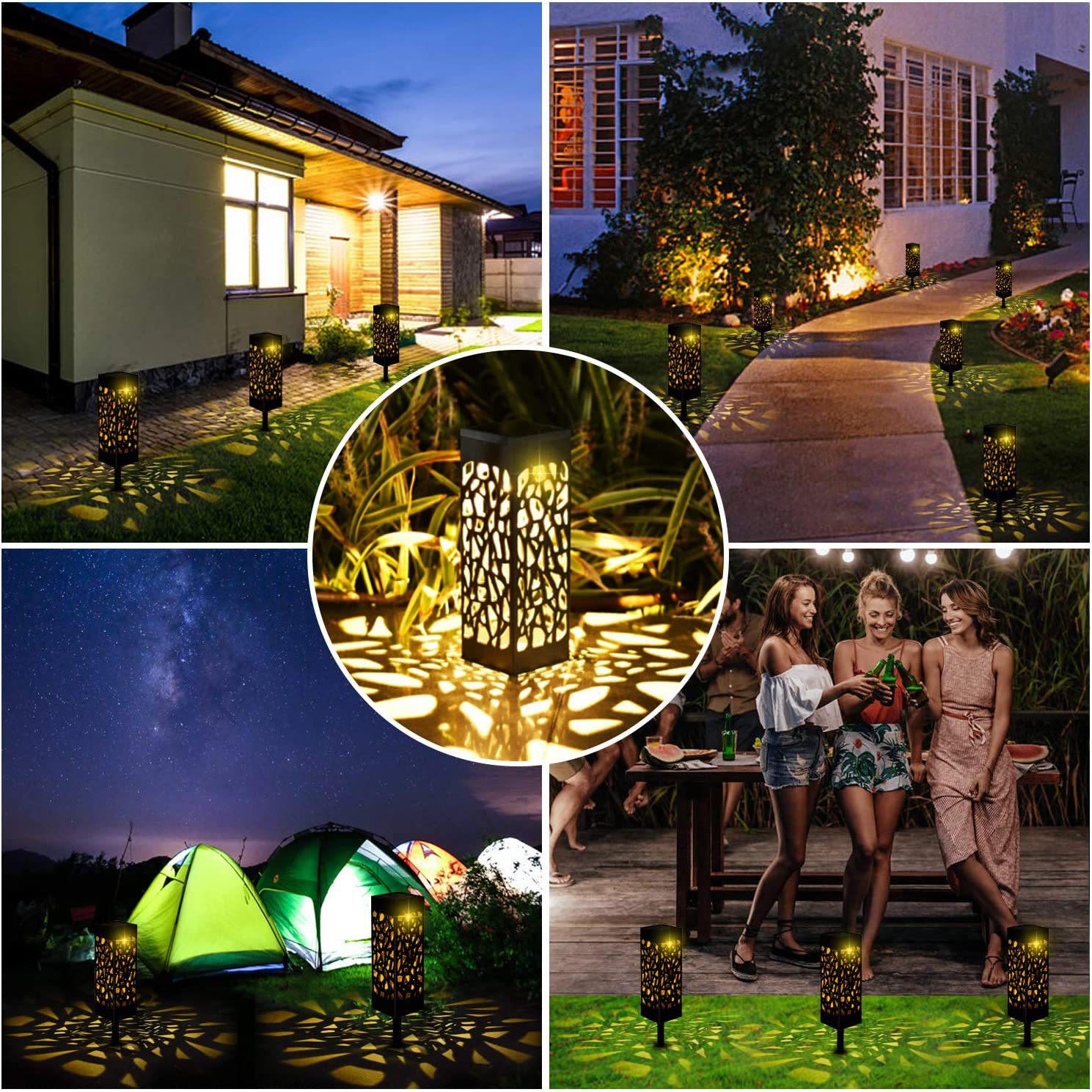 Outdoor Waterproof Solar Beautiful hollow Garden Light💡-EchoDecor