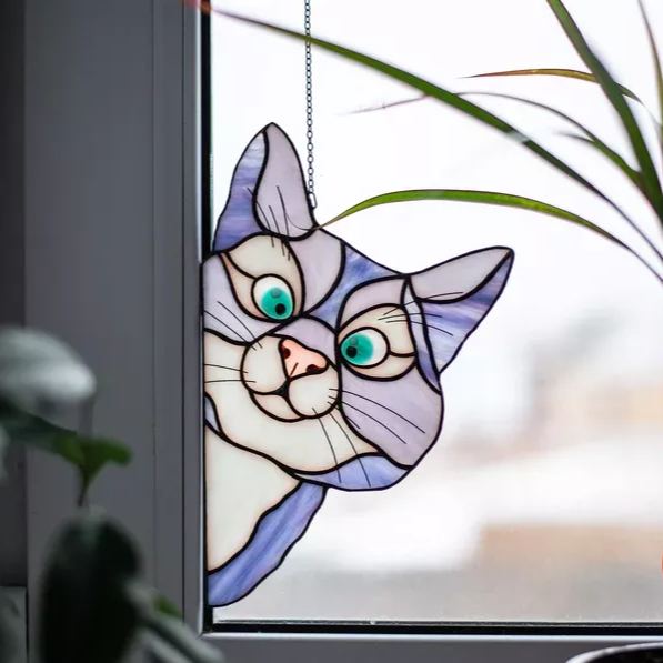 🔥Funny Decorations🔥-Peeking Cat Window Hanger😺-EchoDecor