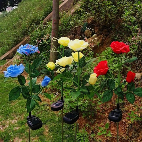 🌹 Solar Powered LED Rose Stake-EchoDecor