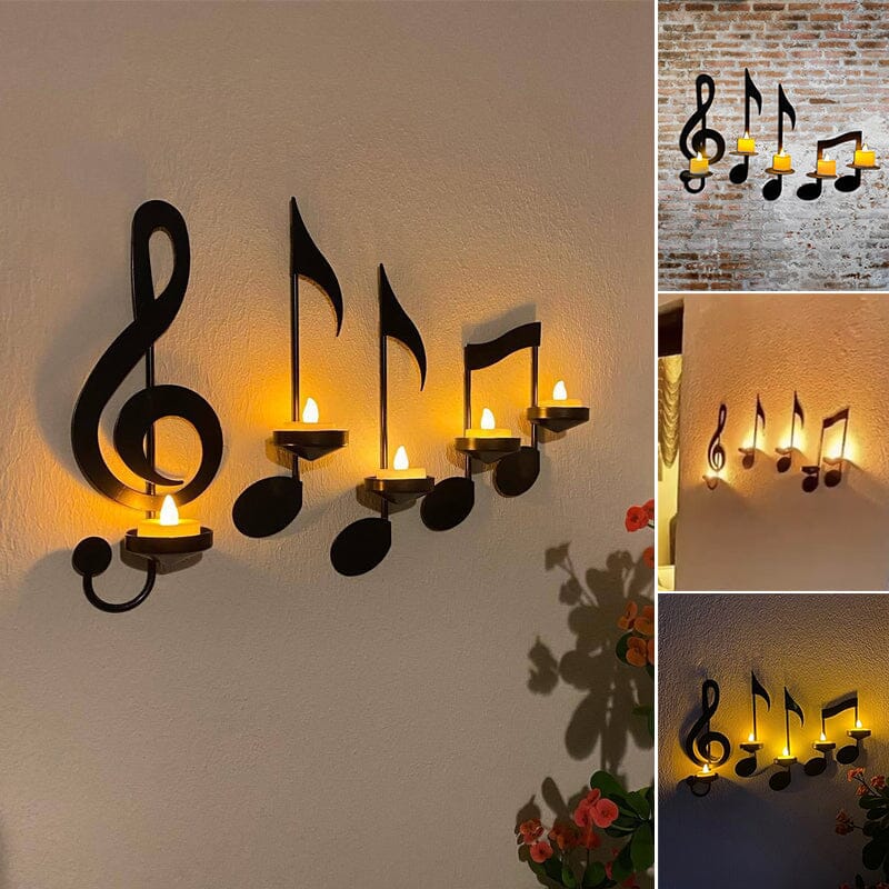 🎶Black Music Note Wall Sconce🎶-EchoDecor