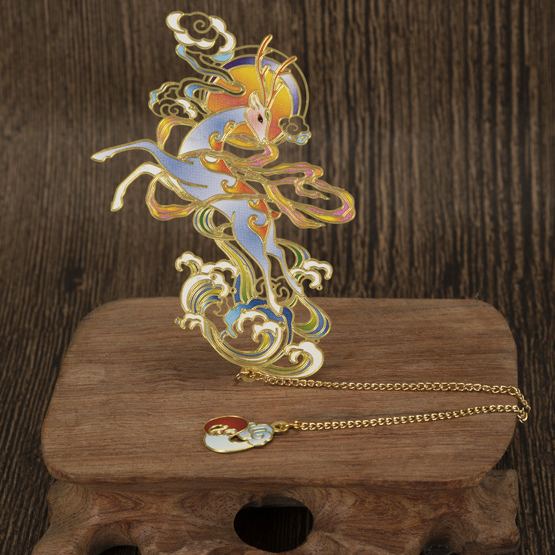 Luxury Metal Bookmark Mythical Beast Ancient Style-EchoDecor
