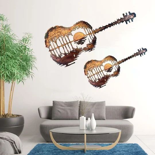 ✨Guitarist Art🎸MEGRAIDANTM️ Handmade Abstract Guitar Metal🎇-EchoDecor