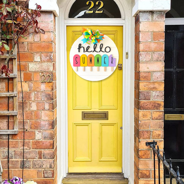 Hello Summer Door Hanger-EchoDecor