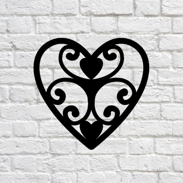 Elegant Heart Wall Art-EchoDecor