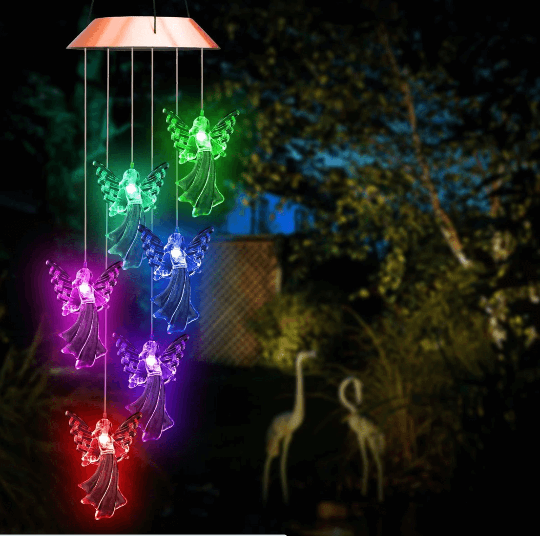 👼2022 NEW Solar Guardian Angel Wind Chime Lights-EchoDecor