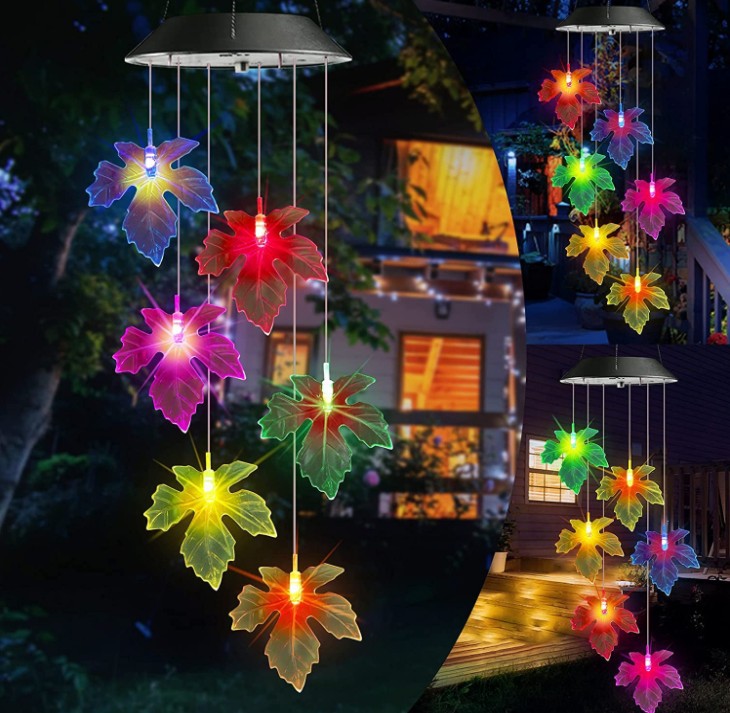 Outdoor solar wind chime lamp-EchoDecor