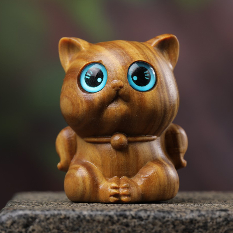 😸Handmade Wood Carved Cats-50% Off-EchoDecor