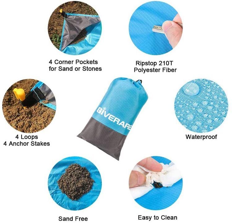 LIGHTWEIGHT SANDLESS BEACH MAT-EchoDecor