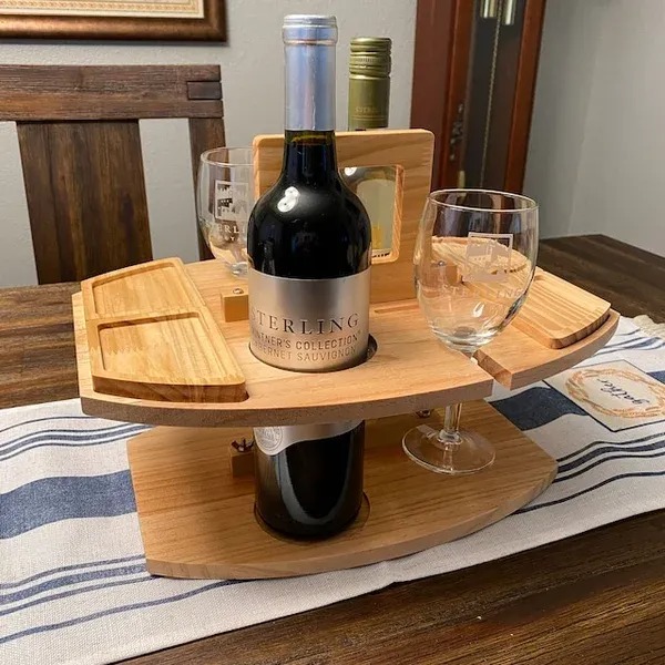 🍷Portable Wooden Outdoor Picnic Wine Table-EchoDecor