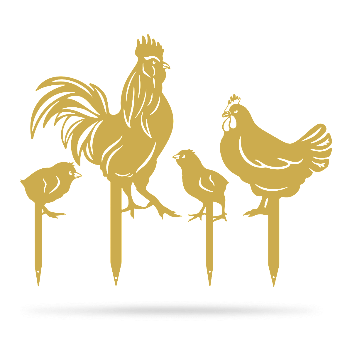 Garden Art - Chickens 4 Pack-EchoDecor