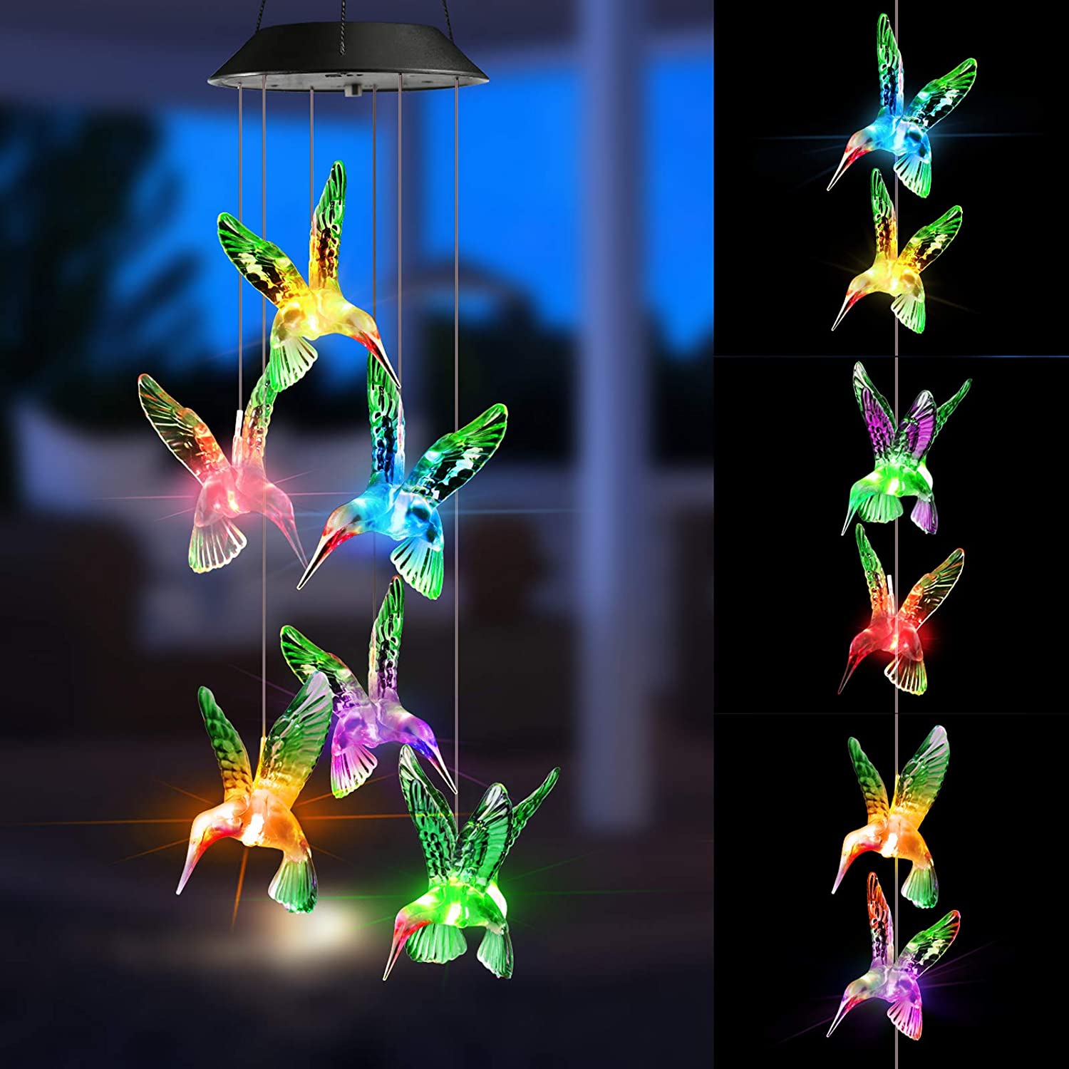 🐦🐦Solar Hummingbirds Chime-EchoDecor