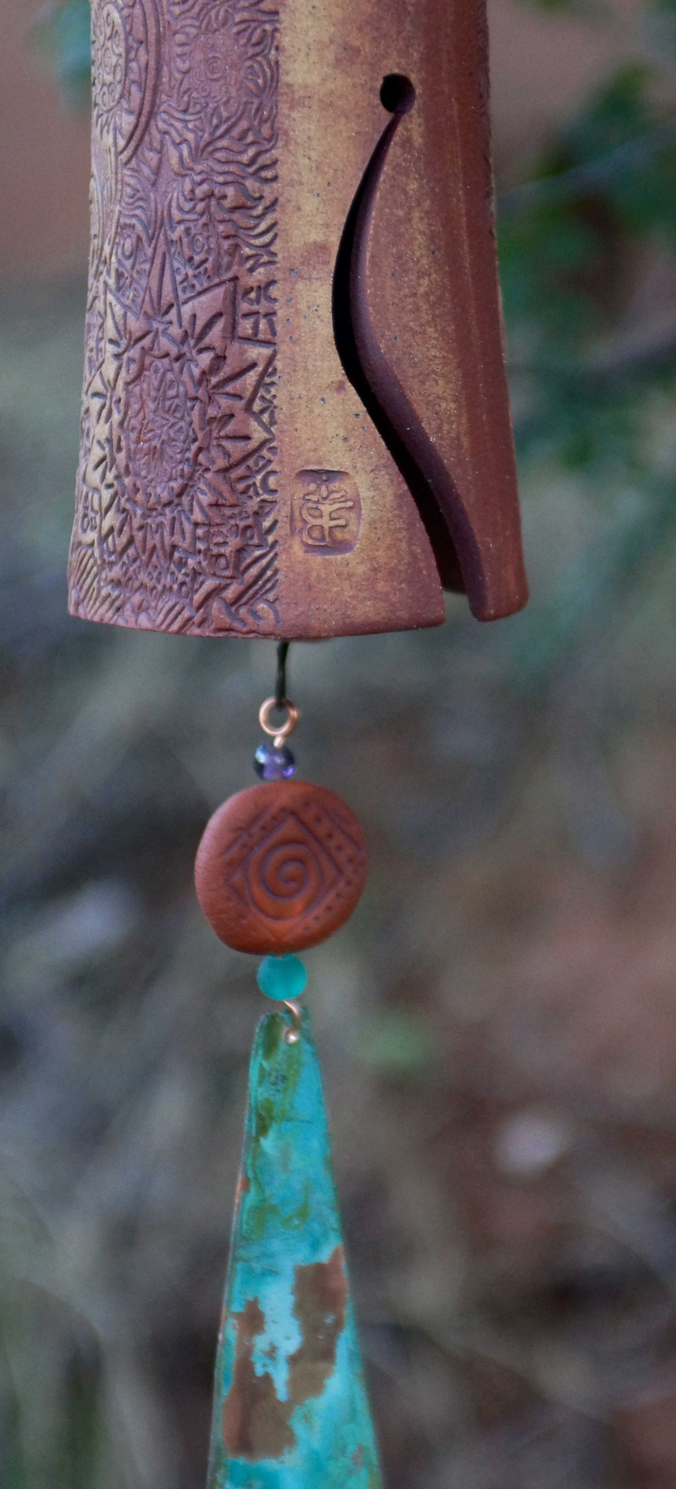 Bereavement Gift Wind Chime with Bird Sculpture-EchoDecor
