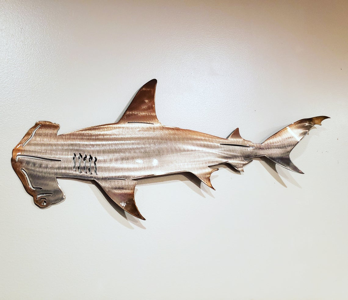 🌊3D Shark Steel Art Decoration🦈-EchoDecor