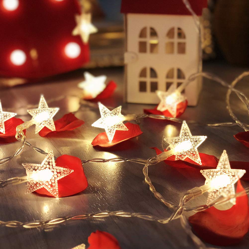 100 LED Star String Holiday Light-EchoDecor