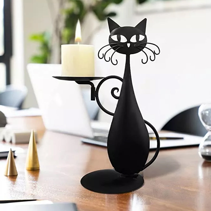 🐱🐱Black Cat Candle Holder-EchoDecor