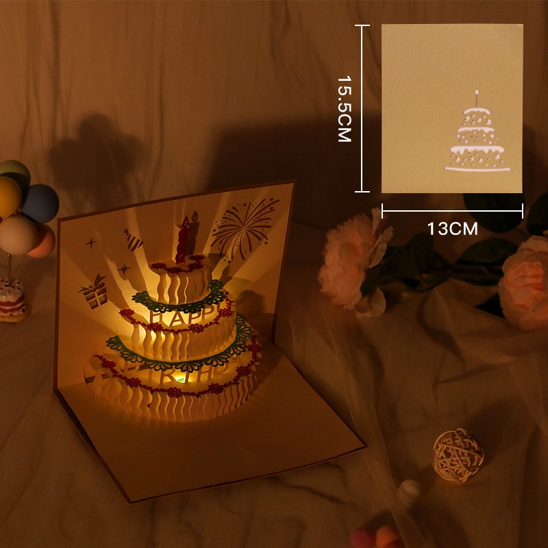 3D Pop Up Birthday Cards With Sound-EchoDecor