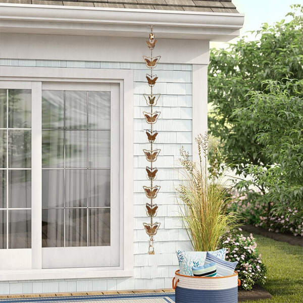 🔥NEW ARRIVAL🔥Rain Chain Metal Garden Art Gift for Mom🦋-EchoDecor