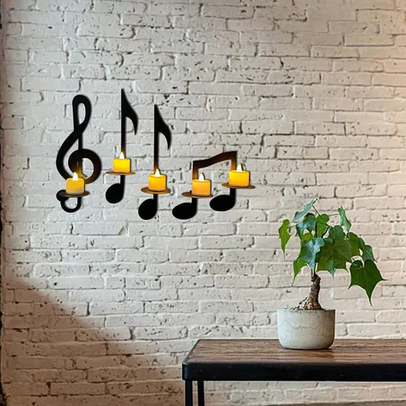 🎶Black Music Note Wall Sconce🎶-EchoDecor