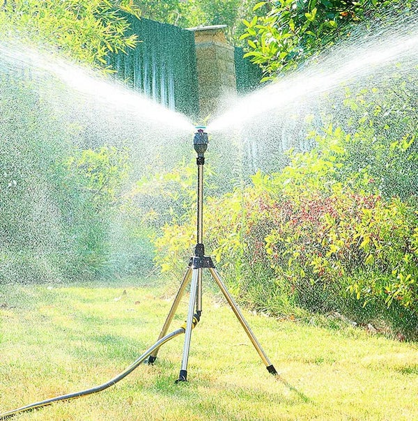 💦Stainless Steel Rotary Irrigation Tripod Telescopic Support Sprinkler-EchoDecor