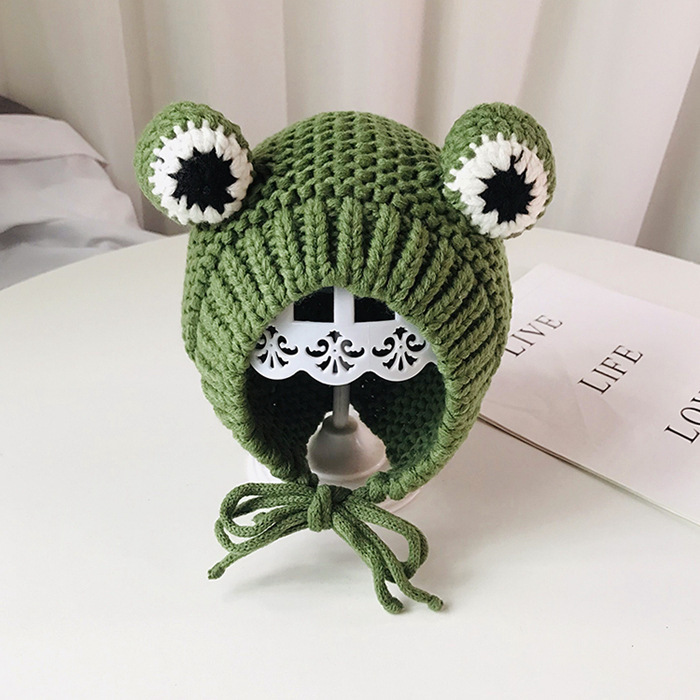 🐸Froggy Knitted Crochet Beanie Gift🎁-EchoDecor