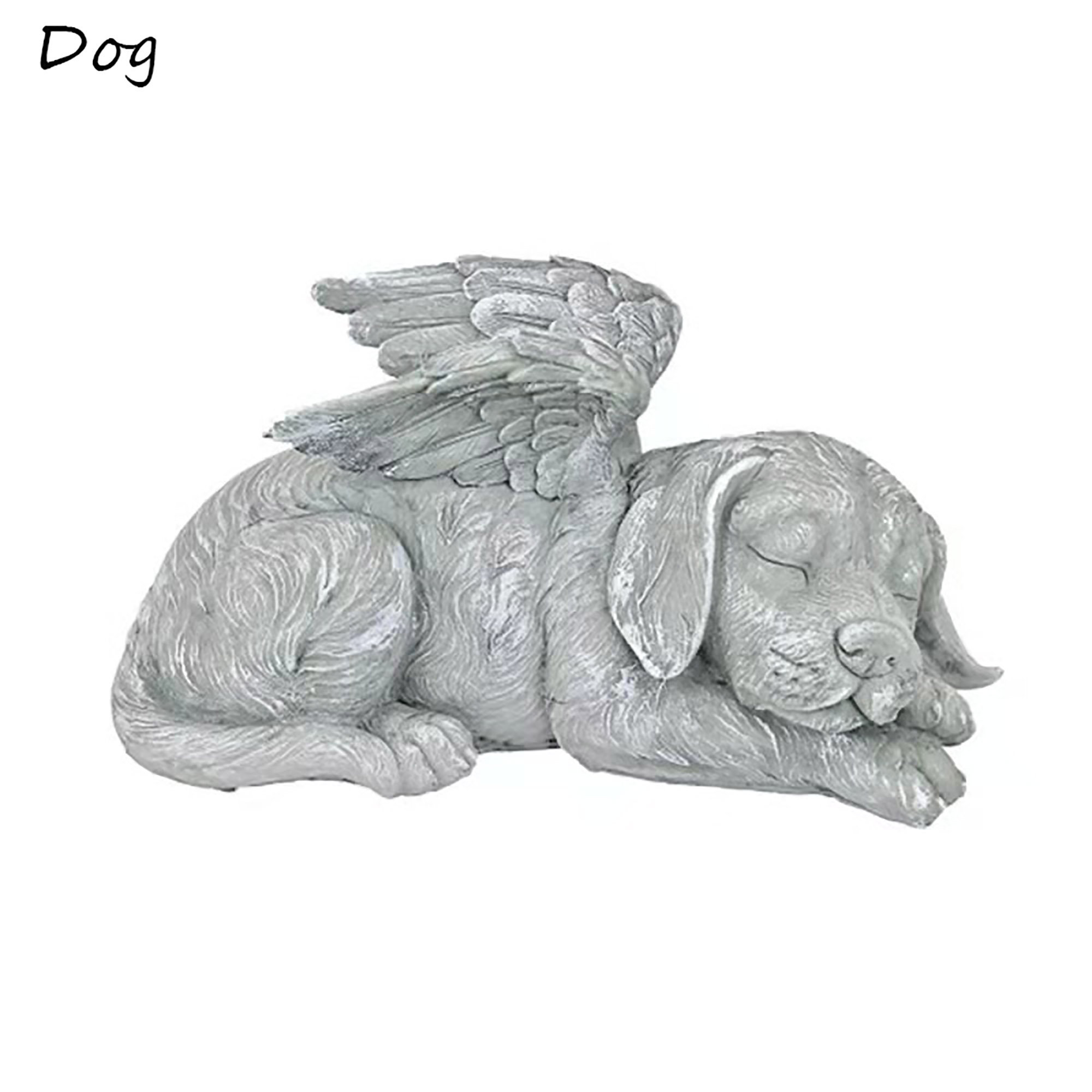 ❤ Garden Angel Dog Statue