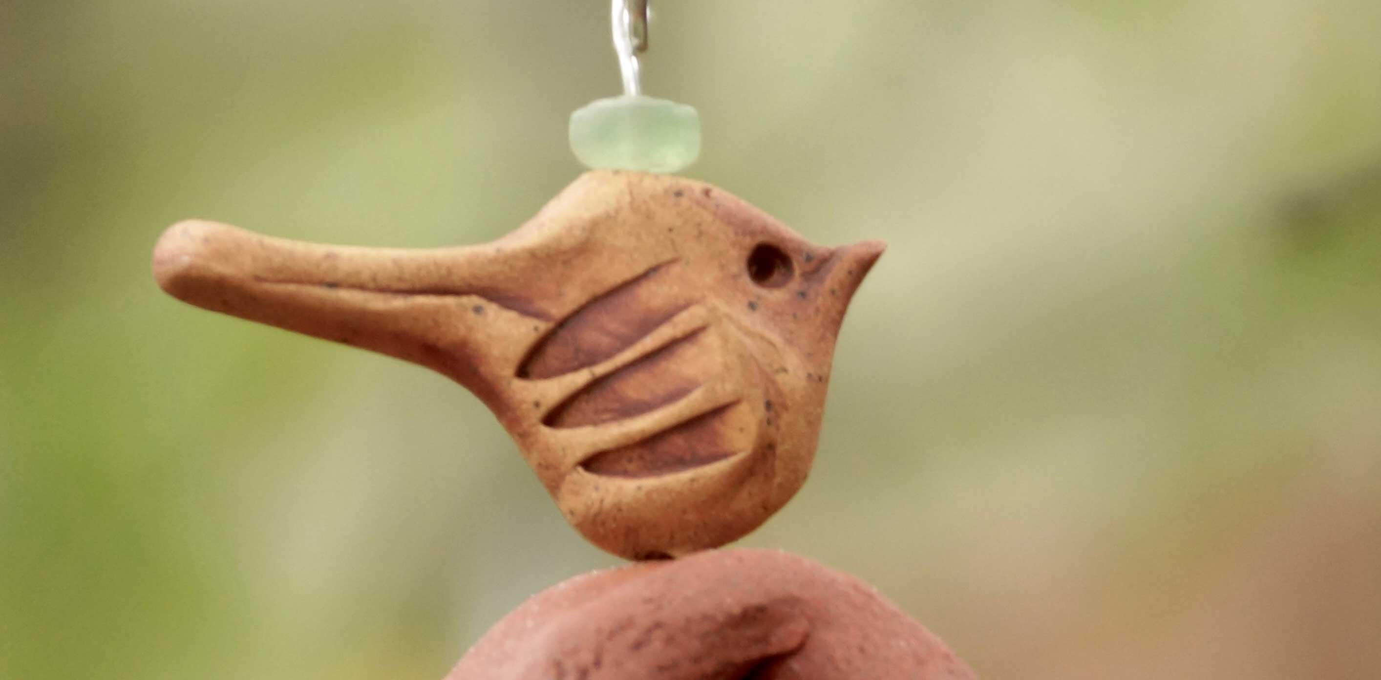 Bereavement Gift Wind Chime with Bird Sculpture-EchoDecor
