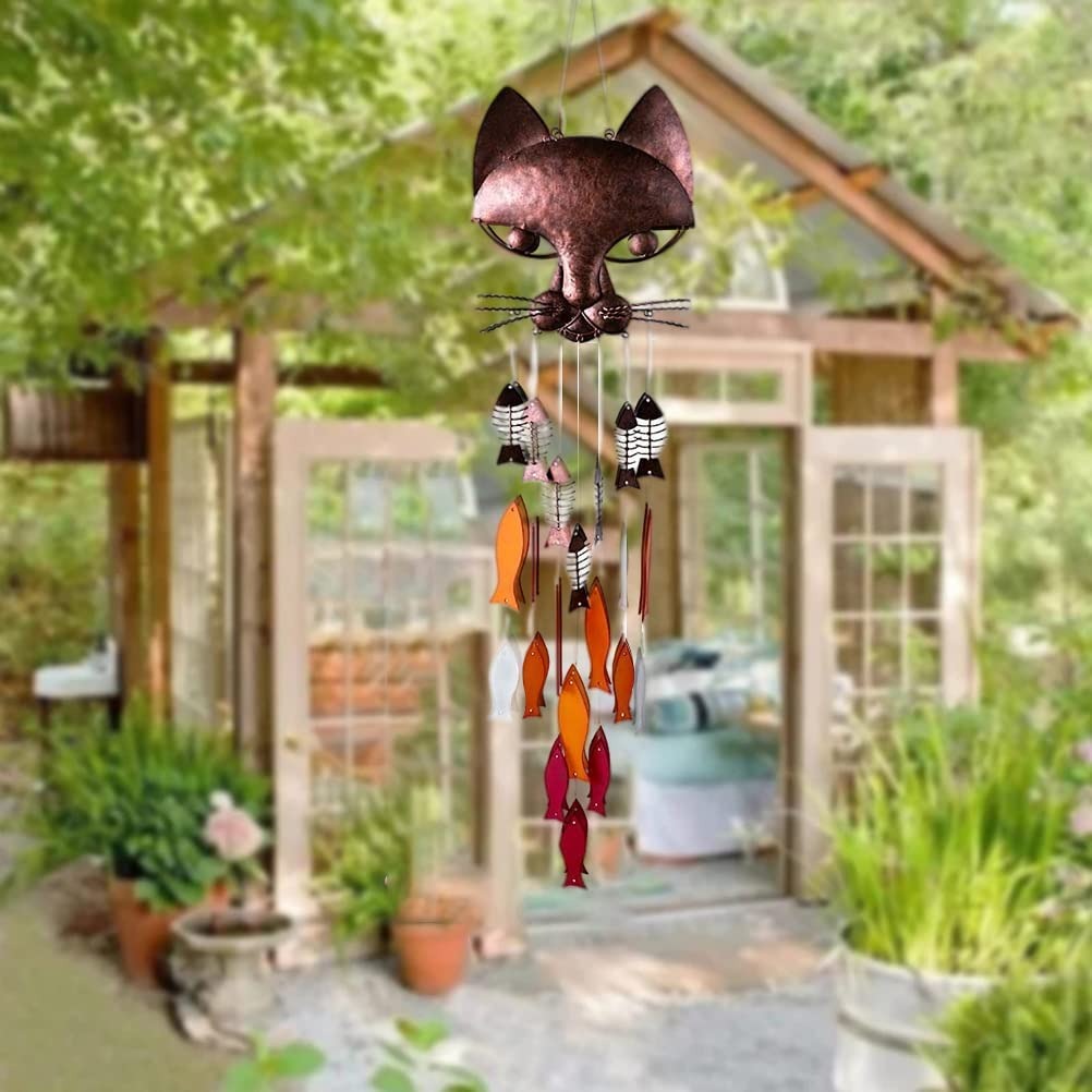 🔥HOT SALE🔥Handicraft Metal Fun Catfish Wind Chime🎐-EchoDecor
